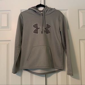 Under Armour gray fleece lined hoodie